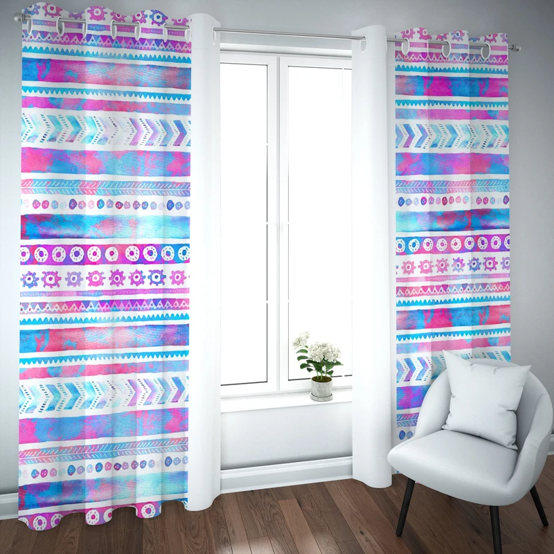 پرده مدل چاپی هازان سایز 300×150 سانتی متر 