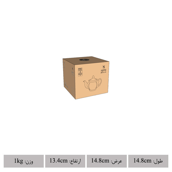 قوری چینی زرین ایران مدل چهار ترک 5 آران درجه یک قوری چینی زرین ایران مدل چهار ترک 5 آران درجه یک