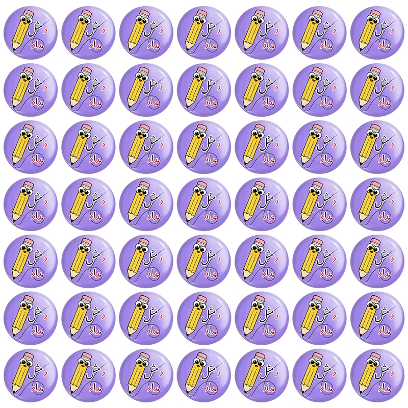 مگنت خندالو مدل جشن الفبای کلاس اول د مثل مداد کد 8875 مجموعه 49 عددی