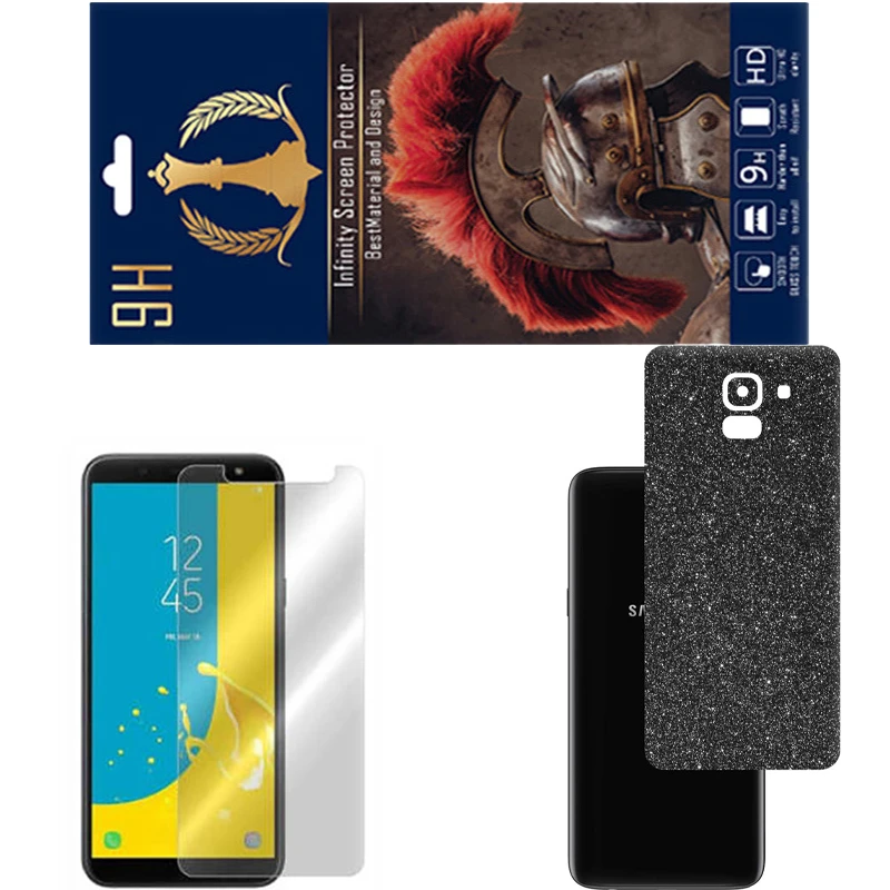 محافظ صفحه نمایش اینفینیتی مدل PRO مناسب برای گوشی موبایل سامسونگ GALAXY J6 به همراه برچسب پوششی