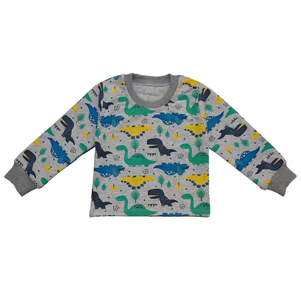 ست تی شرت و شلوار پسرانه دلنار گالری مدل دایناسور -  - 5