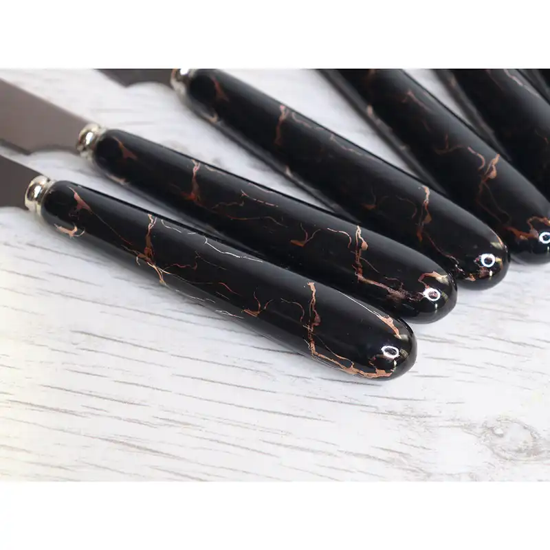 ست کارد و چنگال میوه خوری 12 پارچه طرح سنگ