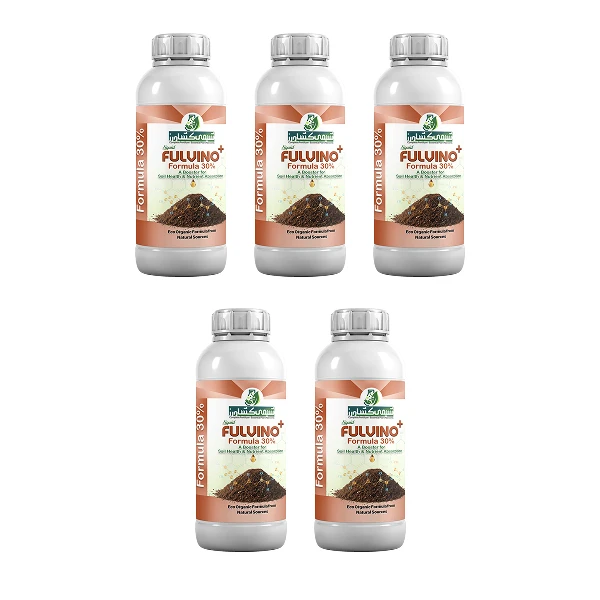 کود مایع فولویک اسید شیمی کشاورز مدل تقویت ریشه و اصلاح خاک حجم یک لیتر بسته 5 عددی