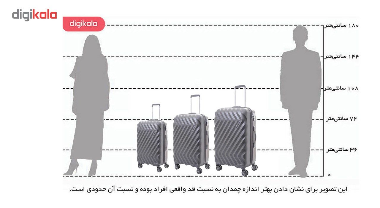 چمدان امریکن توریستر مدلZavis کد l25 001 main 1 7