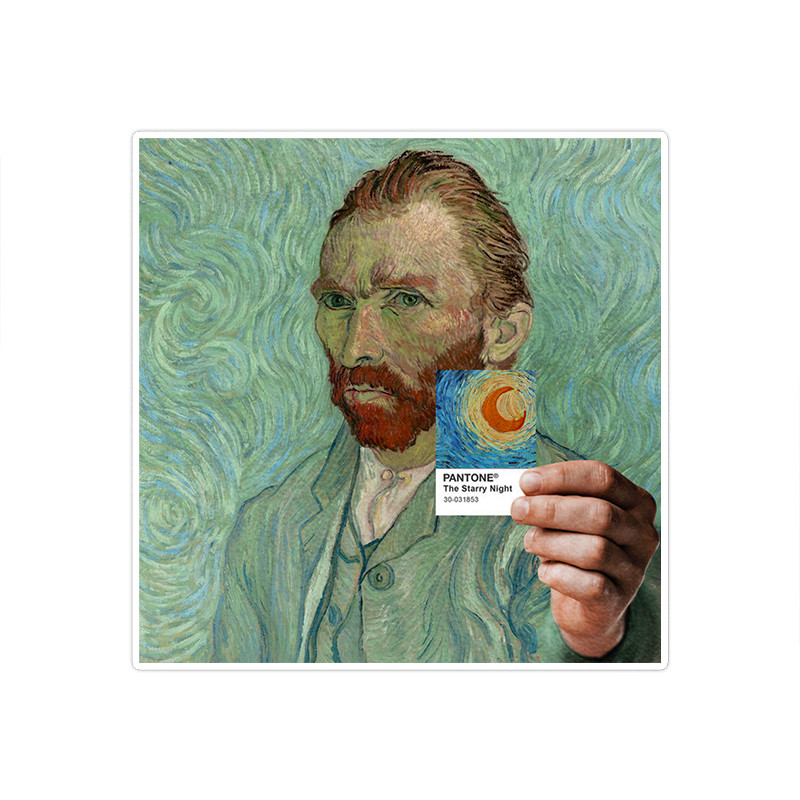 استیکر تزئینی موبایل و تبلت ماسا دیزاین طرح ونسان ون گوگ مدل STK873