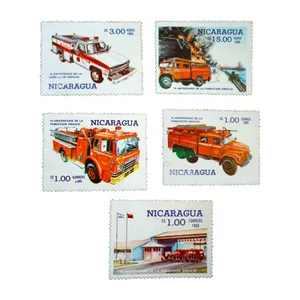 تمبر یادگاری مدل آتش نشاني كد c-930 مجموعه 5 عددي