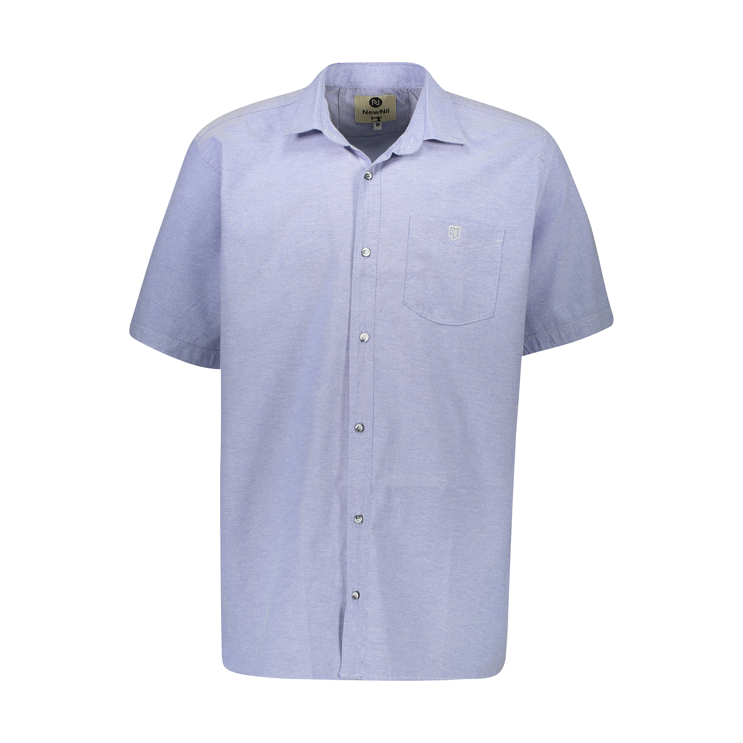 پیراهن آستین کوتاه مردانه نیو نیل مدل PM107-BLUE -  - 1