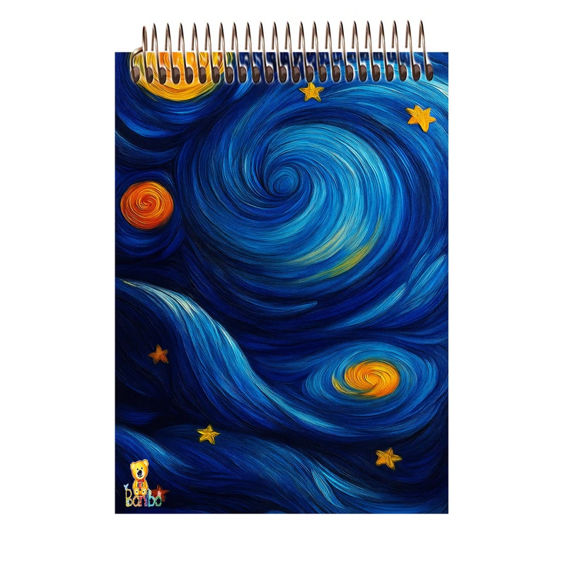 دفتر شطرنجی 100 برگ بانیبو مدل ونگوگ کد 2741