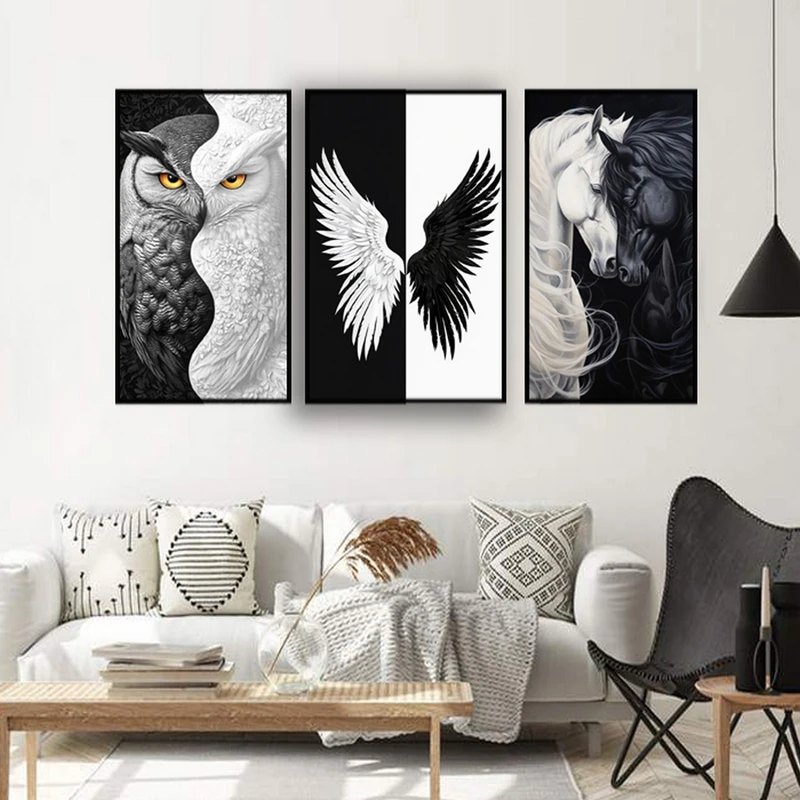 تابلو بکلیت طرح طبیعت و عشق مدل B-MR-1043 مجموعه 3 عددی فریم مشکی