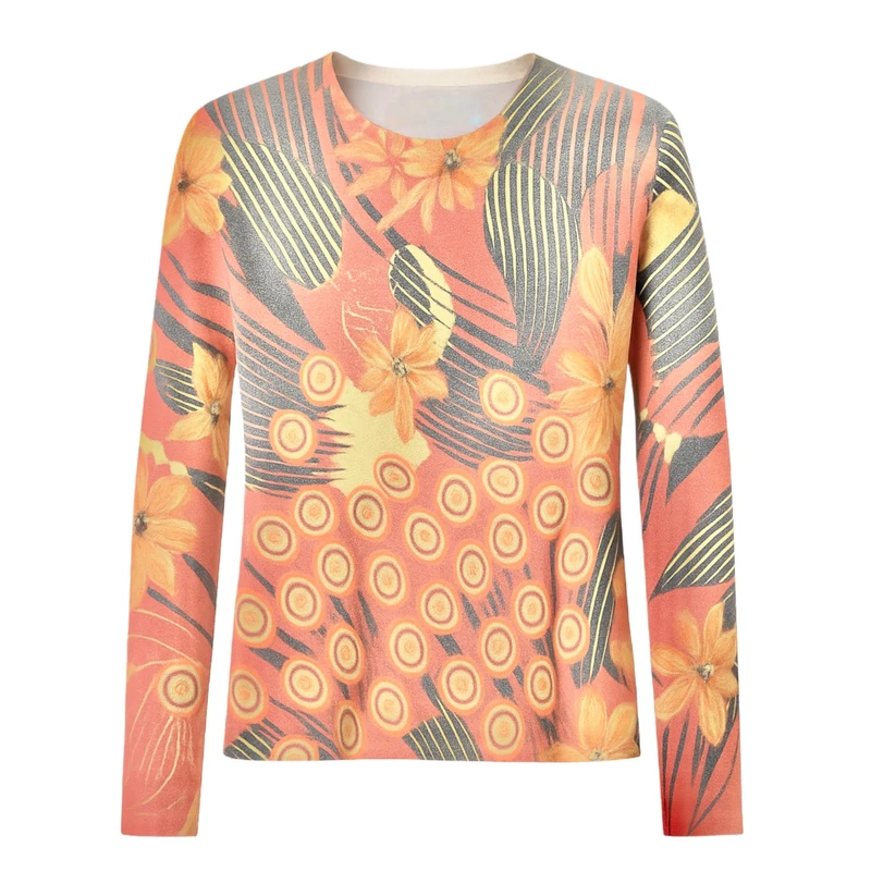 بلوز آستین بلند یقه گرد زنانه مدل NEW_COLL_9991