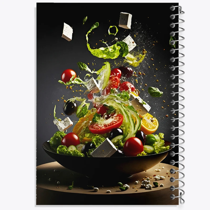 دفتر مشق 100 برگ خندالو طرح سالاد کد F5932