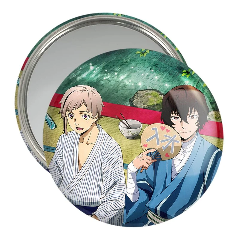 آینه جیبی خندالو مدل دازای و اتسوشی انیمه سگ های ولگرد بانگو  کد 11778