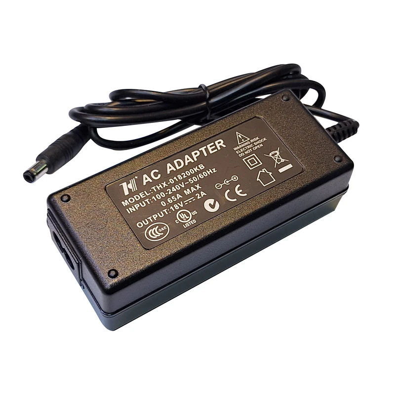 آداپتور برق 100-240 ولت 2 آمپر مدل THX-018200KB مناسب برای لوازم الکترونیکی