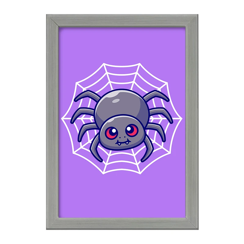 تابلو خندالو طرح حیوانات بامزه عنکبوت کد 29631