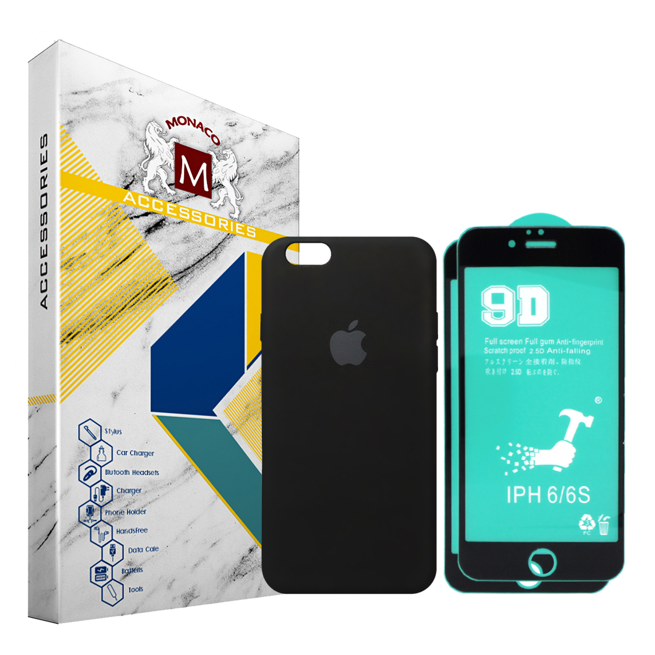 کاور موناکو مدل Si323 مناسب برای گوشی موبایل اپل iPhone 6 / 6S به همراه 2 عدد محافظ صفحه نمایش سرامیکی