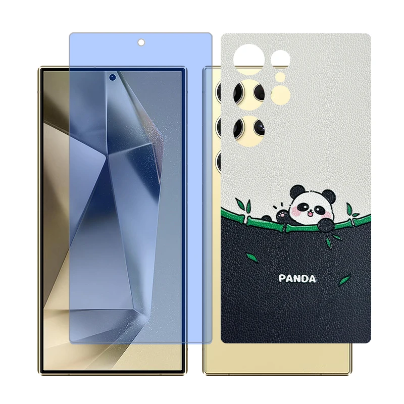 محافظ صفحه نمایش آنتی بلو گلس مدل Together مناسب برای گوشی موبایل سامسونگ Galaxy S23 Ultra به همراه برچسب پوششی 