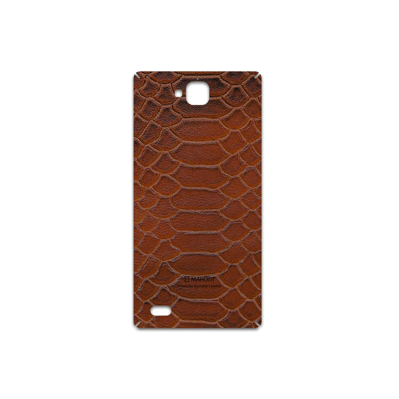 برچسب پوششی ماهوت مدل Brown-Snake-Leather مناسب برای گوشی موبایل آنر 3C