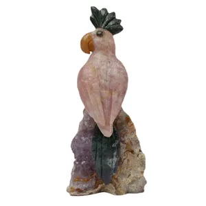 مجسمه سنگی طرح طوطی کد RS1000