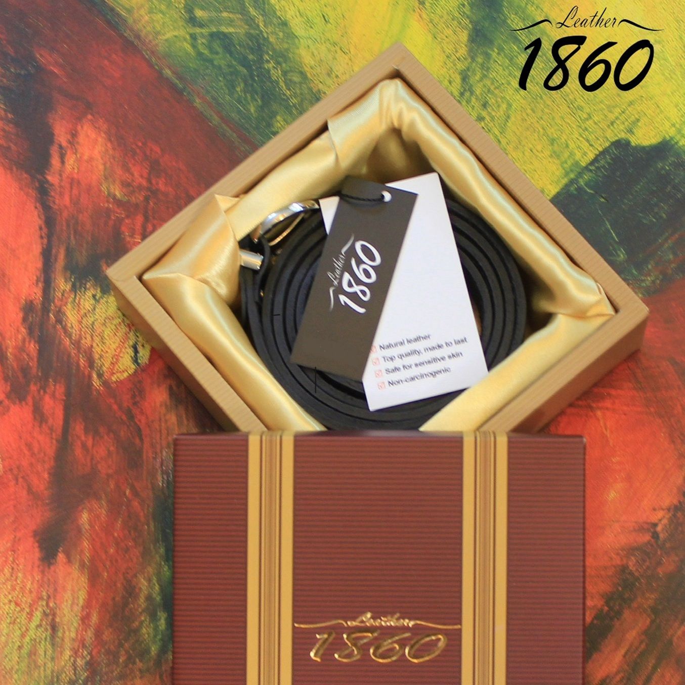 کمربند زنانه 1860 مدل تمام چرم طبیعی کد 319 -  - 3
