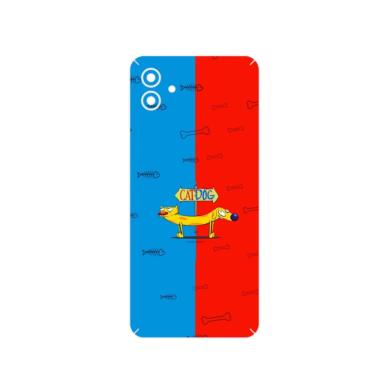 برچسب پوششی ماهوت مدل CatDog مناسب برای گوشی موبایل سامسونگ Galaxy A04