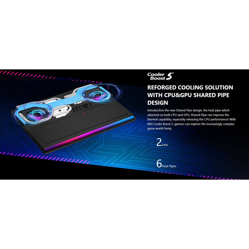 لپ تاپ 17 اینچی ام اس آی مدل Raider GE78HX 13VH-i9 13980HX 32GB 2SSD RTX4080