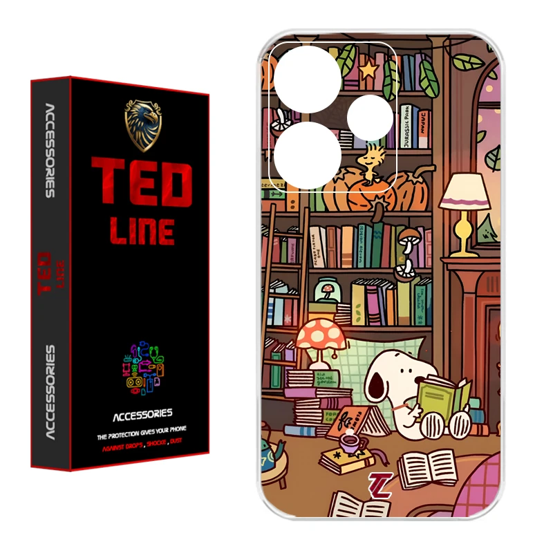 کاور تدلاین طرح اسنوپی کد 1218 مناسب برای گوشی موبایل شیائومی Redmi 13 4G