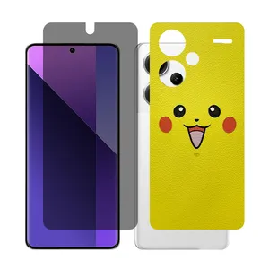 Glass Together model privacy Screen Protector Suitable for Xiaomi Redmi Note 13 Pro Plus Mobile Phone with Back cover sticker