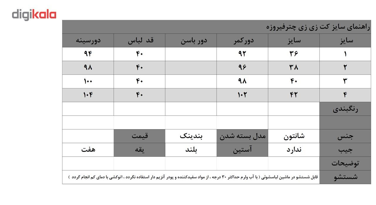 کت سارافن چترفیروزه مدل زی زی طرح 11