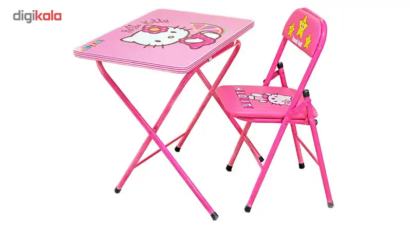 میز و صندلی تحریر تاشو کودک هانیبال مدل کیتی
