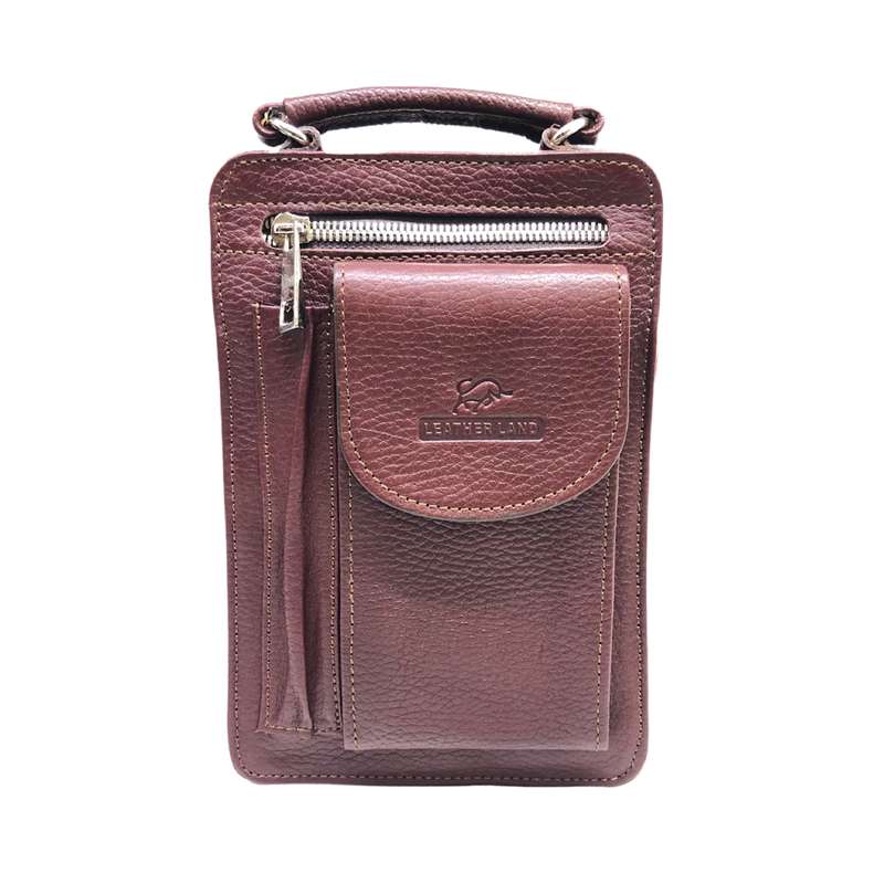 کیف رودوشی مردانه سرزمین چرم مدل 301085