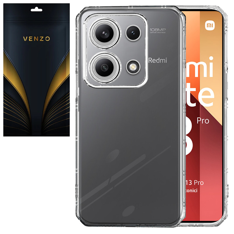 کاور ونزو مدل Crystal مناسب برای گوشی موبایل شیائومی Redmi Note 13 Pro 4G / Poco M6 Pro 4G