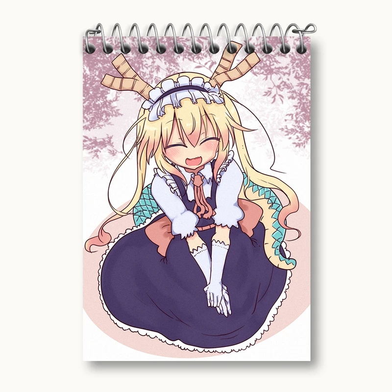 دفتر یادداشت 50 برگ خندالو مدل توهرو انیمه اژدهای خدمتکار کوبایاشی کد 36342