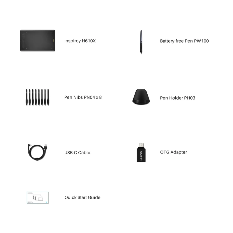 عکس شماره 5 : قلم نوری هوئیون مدل h610x