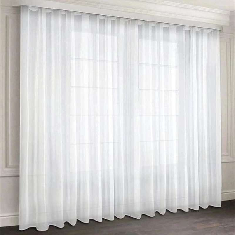 پرده مدل دوخت ساده حریر راهدار سایز 300x280 سانتی متر