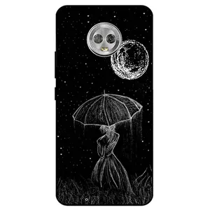 Megafone Girl and Moon 1369 Cover For Motorola Moto G6