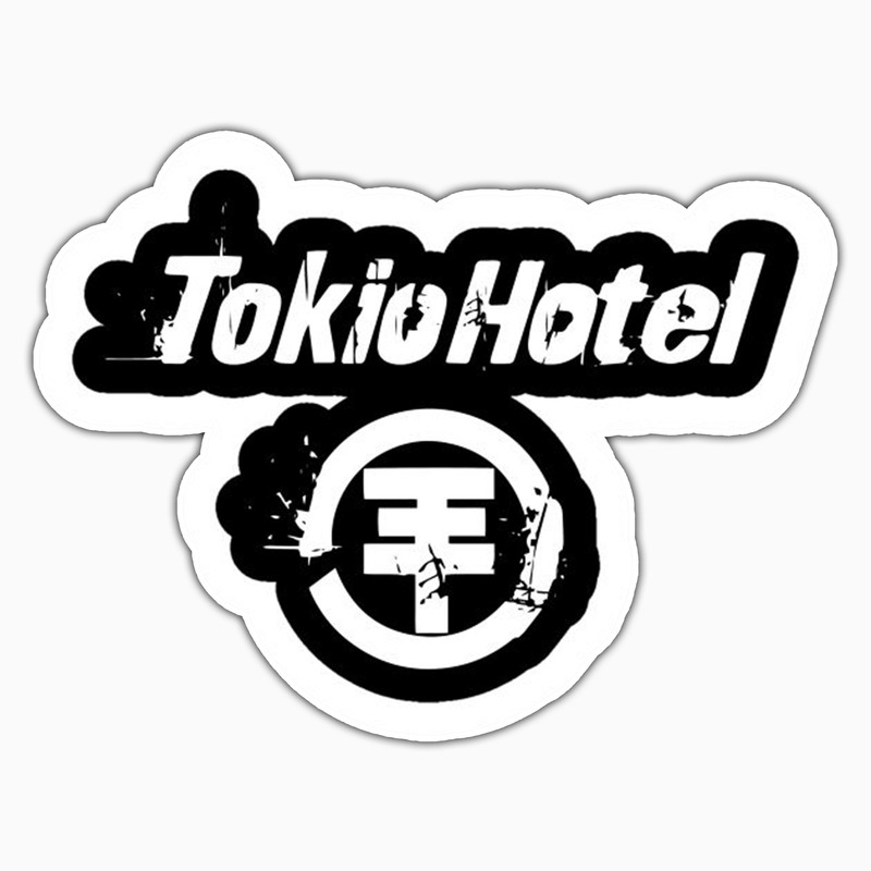 استیکر لپ تاپ و موبایل بووم طرح Tokyo Hotel کد PS46
