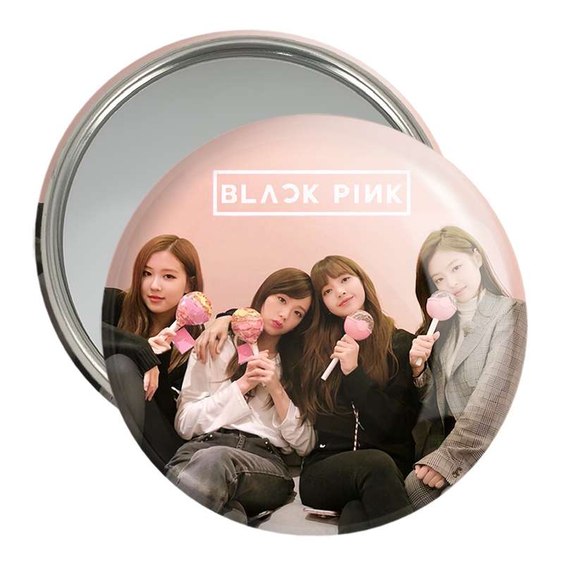 آینه جیبی خندالو مدل گروه بلک پینک Black Pink کد 14543 آینه جیبی خندالو مدل گروه بلک پینک Black Pink کد 14543
