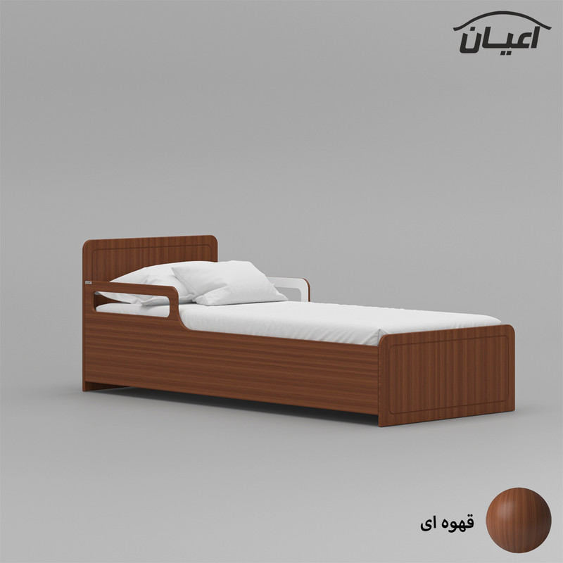 تخت خواب یک نفره اعیان مدل FH771 سایز 80x180 سانتی متر