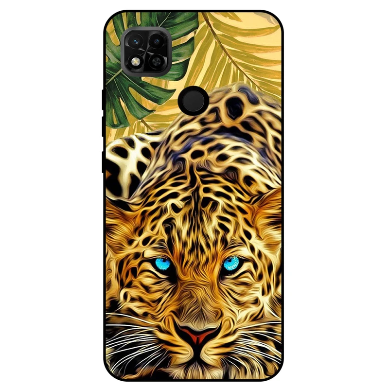 کاور مگافون طرح پلنگ مدل 7455 مناسب برای گوشی موبایل شیائومی Redmi 10A / 10A Sport