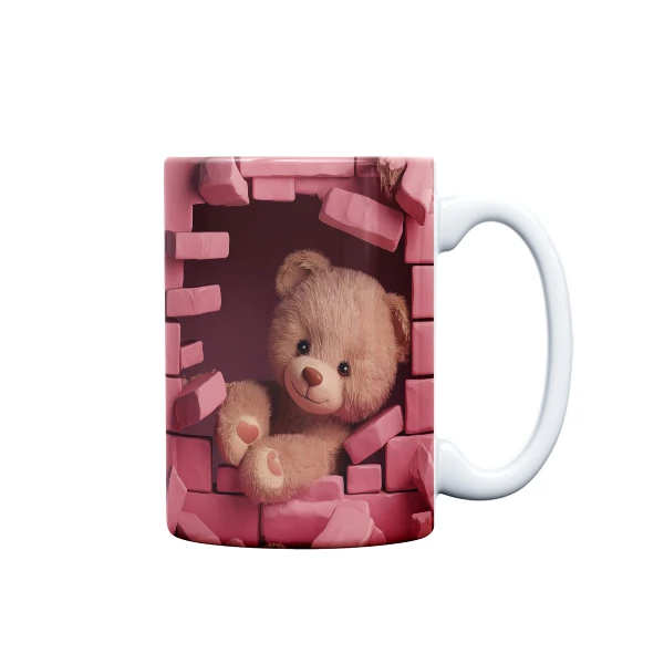 ماگ مدل عروسکی طرح خرس کد 1047