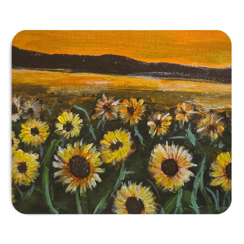 ماوس پد طرح گل آفتابگردان سایز 19x24 سانتی متر