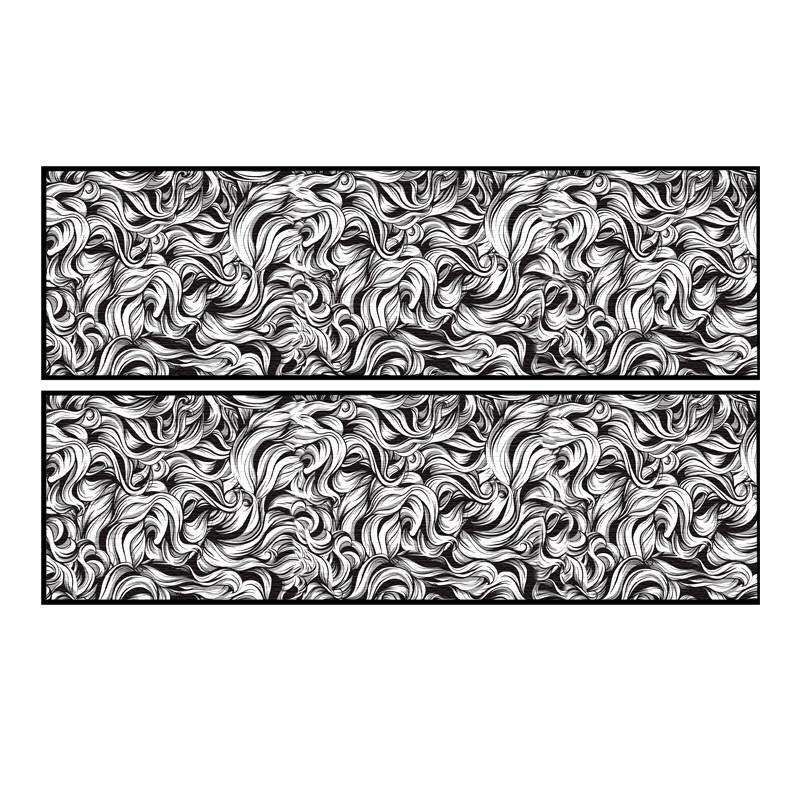 برچسب پارکابی خودرو رایسان طرح موج کد SB027 بسته دو عددی