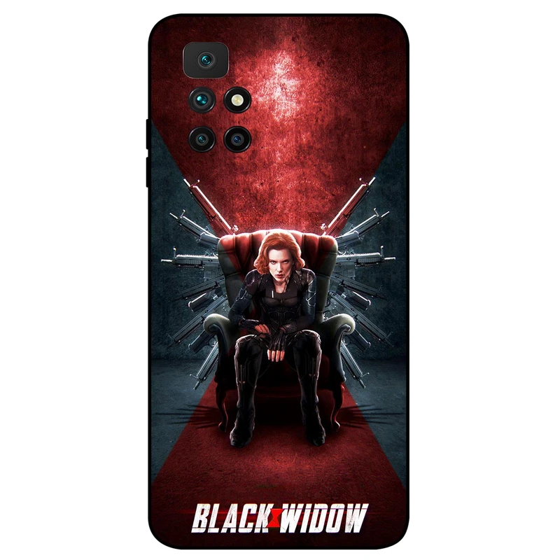 کاور مگافون طرح بیوه سیاه مدل 5423 مناسب برای گوشی موبایل شیائومی Redmi 10 / 10 Prime