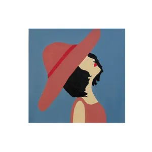 تابلو نقاشی اکریلیک سبک فانتزی طرح بانو tb223