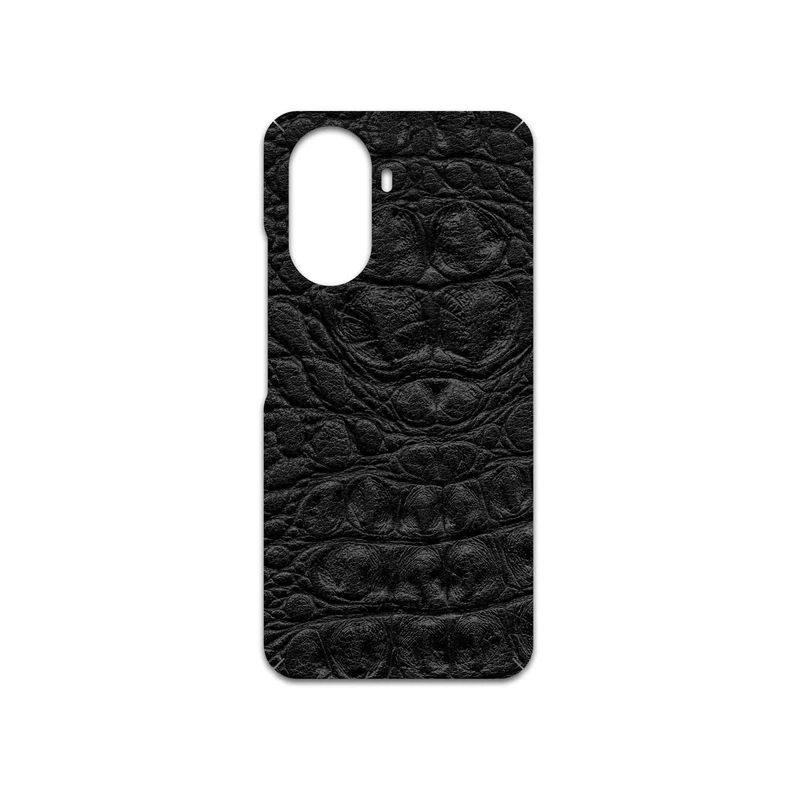 برچسب پوششی ماهوت مدل Black-Crocodile-Leather مناسب برای گوشی موبایل هوآوی Nova Y70 Plus