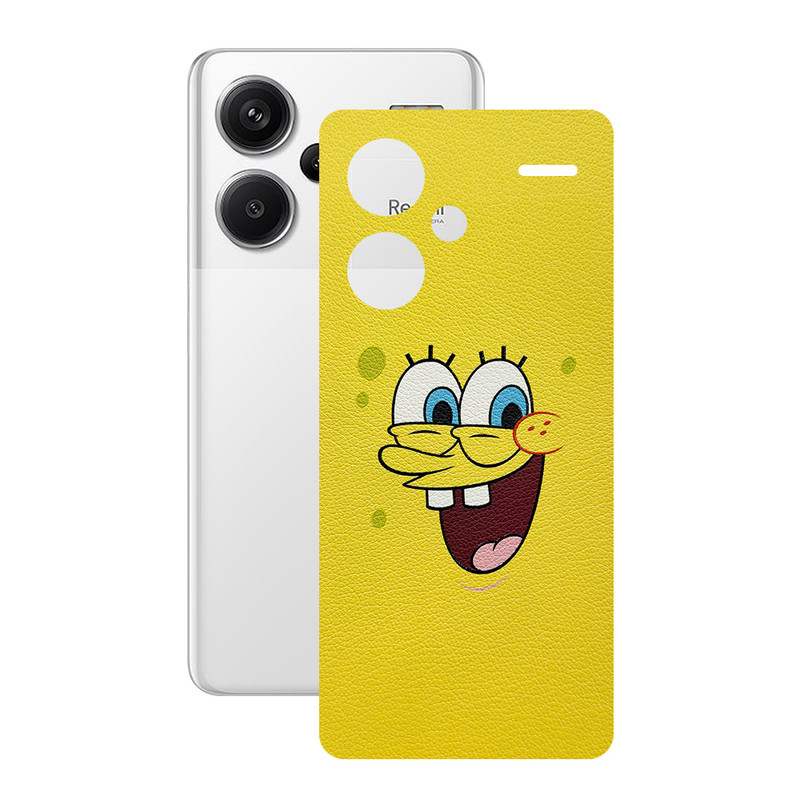 برچسب پوششی ریمکس مدل Leth طرح باب اسفنجی مناسب برای گوشی موبایل شیائومی Redmi Note 13 Pro Plus