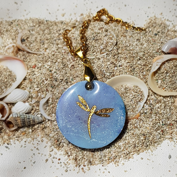 گردنبند دخترانه مدل رزینی مدل قاصدک گردنبند دخترانه مدل رزینی مدل قاصدک