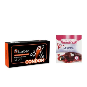 کاندوم شادو مدل Morning بسته 3 عددی به همراه کاندوم Condom مدل Barbed بسته 12 عددی