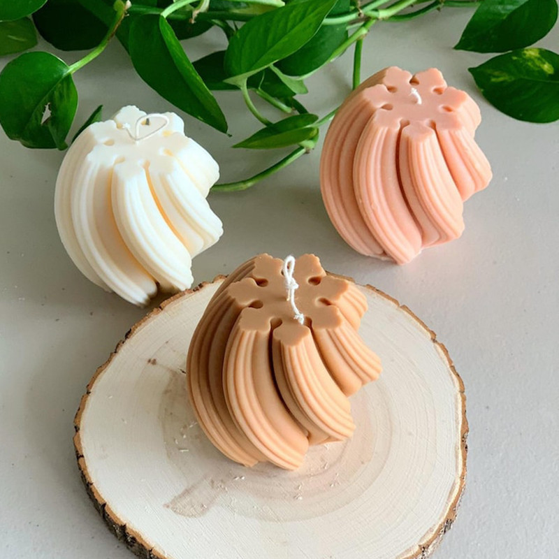 قالب شمع مدل گوي اسپيرال کد 08cm