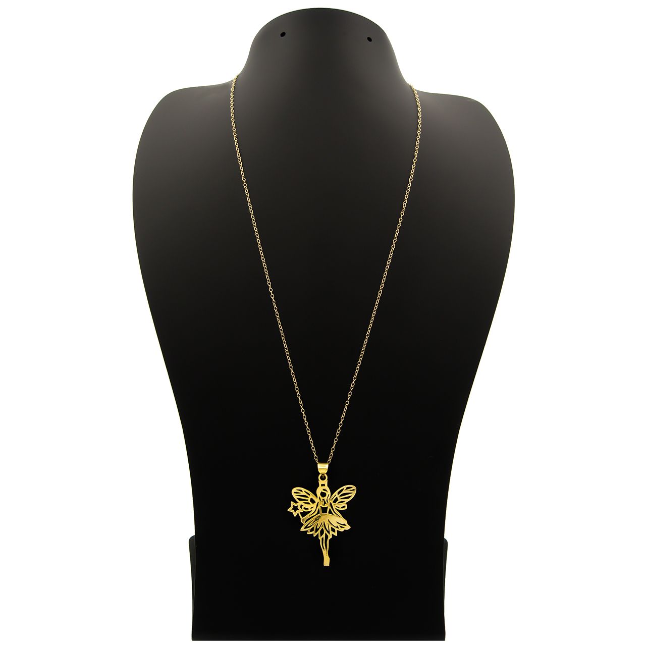گردنبند طلا 18 عیار زنانه کاپانی طرح فرشته کد KN005 -  - 3